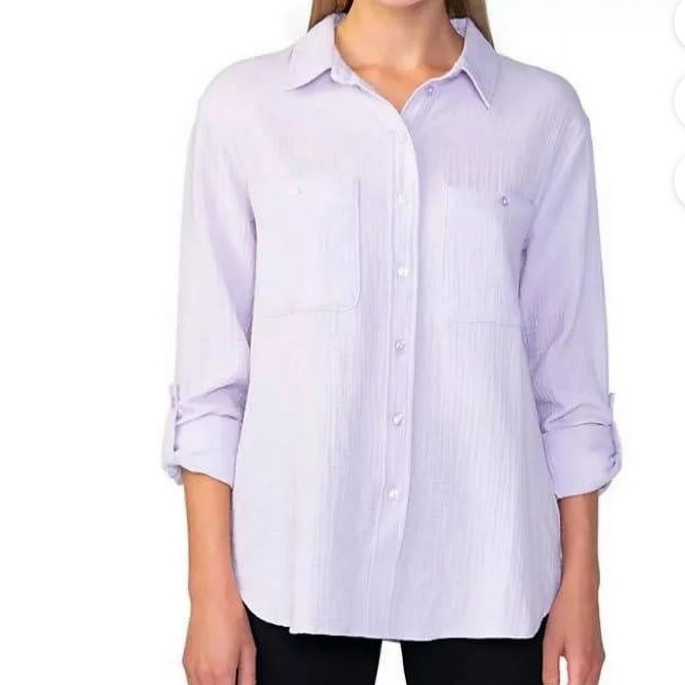 Sanctuary Social Standard Women's Gauze Button-Down Shirt
